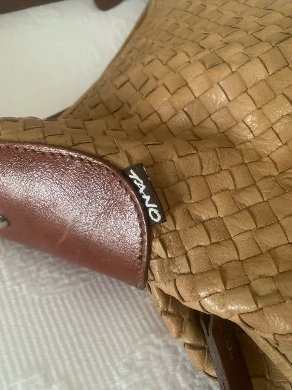 Tano Hobo Bag Woven Leather